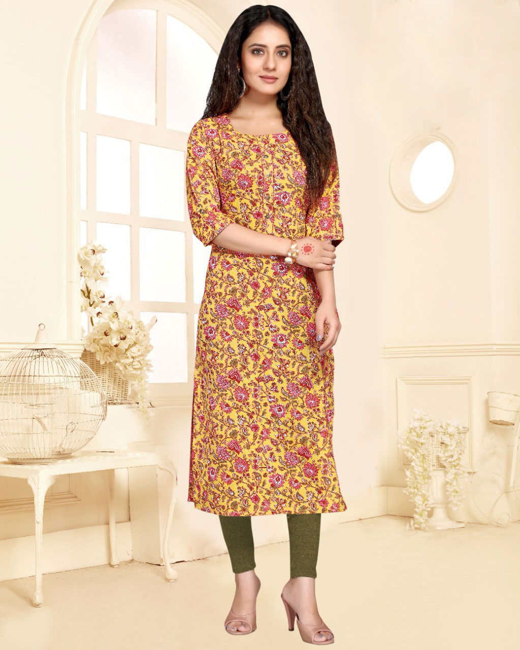 Trendy Printed 101 Regular Wear Cotton Printed Kurtis Catalog
